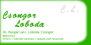 csongor loboda business card